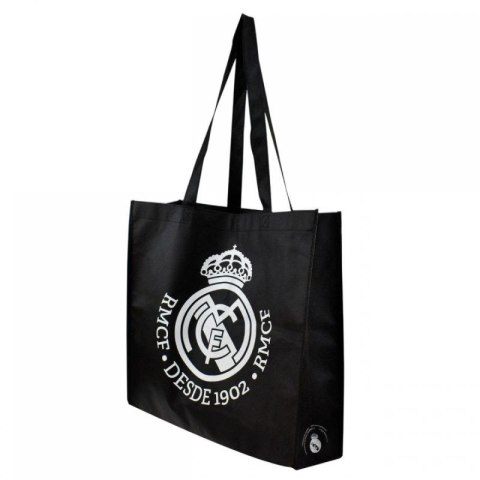 Torba na zakupy Real Madryt shopping bag NO2 RM6BAG2 czarny Torba na zakupy Real Madryt shopping bag NO2 RM6BAG2 czarny