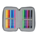 Piórnik z wyposażeniem Real Madryt triple filled pencil case 37 pcs 412524857 wielokolorowy