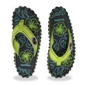 Japonki Gumbies Islander Flip-Flops Lime Hibiscus GU-FFISL148 40