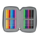 Piórnik z wyposażeniem Real Madryt double filled pencil case 28 pcs 412554854 wielokolorowy