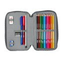 Piórnik z wyposażeniem Real Madryt double filled pencil case 28 pcs 412554854 wielokolorowy