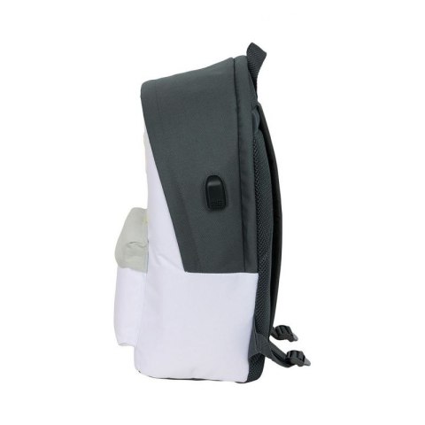 Plecak sportowy Real Madryt z USB i z miejscem na laptopa double backpack 612554820 wielokolorowy Plecak sportowy Real Madryt z USB i z miejscem na laptopa double backpack 612554820 wielokolorowy