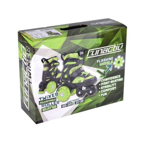 Rolkowrotki regulowane FunActiv Twixer Jr 1000000011 31-35 Rolkowrotki regulowane FunActiv Twixer Jr 1000000011 31-35