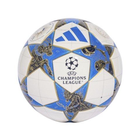 Piłka nożna adidas UCL Mini 25/26 League Stage biało-niebiesko-złota JP1544 1