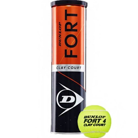 Piłki do tenisa ziemnego Dunlop Fort Clay Court 4szt 601613 N/A