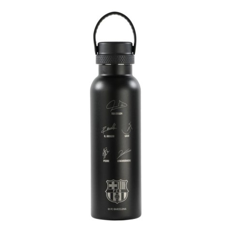 Bidon termiczny FC Barcelona butelka z autografami 600 ml 971909 czarny Bidon termiczny FC Barcelona butelka z autografami 600 ml 971909 czarny