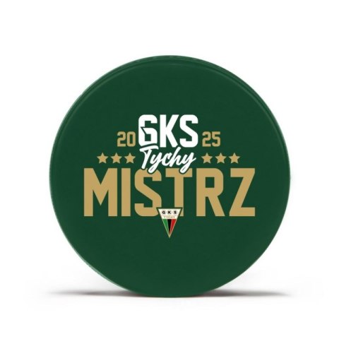 Krążek hokejowy GKS Tychy 6 Mistrz Polski SREBKR-GKS czarny Krążek hokejowy GKS Tychy 6 Mistrz Polski SREBKR-GKS czarny