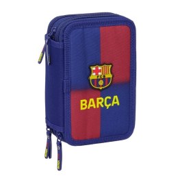 Piórnik z wyposażeniem FC Barcelona triple filled pencil case 36 PCS 412529857 niebieski