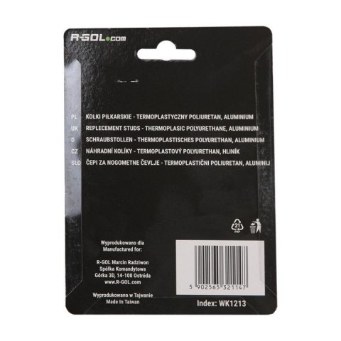 Kołki R-GOL TPU 12x13mm WK1213 piłka nożna Kołki R-GOL TPU 12x13mm WK1213 piłka nożna