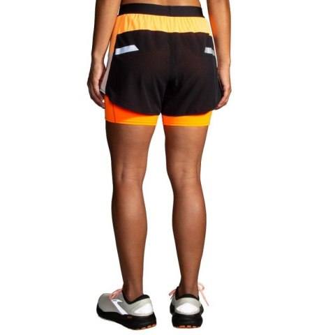 Damskie spodenki do biegania Run Visible 4" 2in1 Short 2.0 S Damskie spodenki do biegania Run Visible 4" 2in1 Short 2.0 S