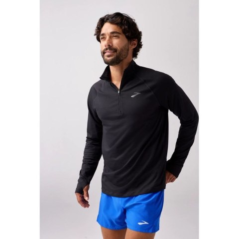 Bluza do biegania męska Dash 1/4 Zip 3.0 czarna Bluza do biegania męska Dash 1/4 Zip 3.0 czarna M