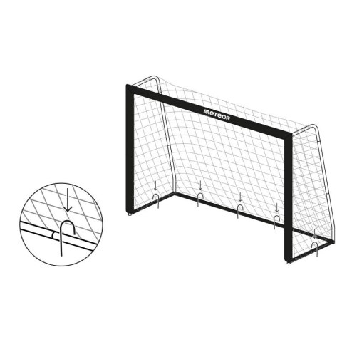 Bramka piłkarska Meteor 240x160x85 cm 16927 uniw Bramka piłkarska Meteor 240x160x85 cm 16927 uniw