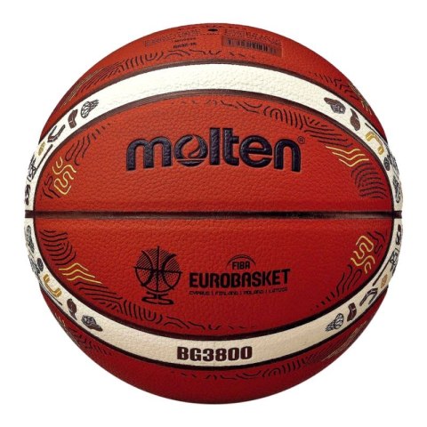 Piłka do koszykówki Molten Eurobaset 2025 replika B7G3800-E5Z N/A Piłka do koszykówki Molten Eurobaset 2025 replika B7G3800-E5Z N/A