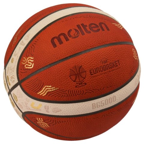 Piłka do koszykówki Molten Eurobasket 2025 Oficjalna piłka meczowa B7G5000-E5Z N/A Piłka do koszykówki Molten Eurobasket 2025 Oficjalna piłka meczowa B7G5000-E5Z N/A