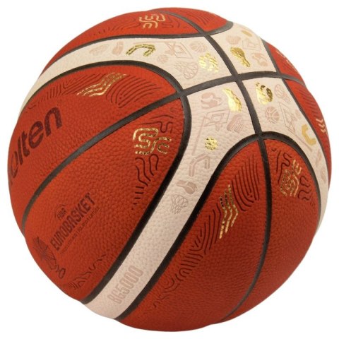 Piłka do koszykówki Molten Eurobasket 2025 Oficjalna piłka meczowa B7G5000-E5Z N/A Piłka do koszykówki Molten Eurobasket 2025 Oficjalna piłka meczowa B7G5000-E5Z N/A