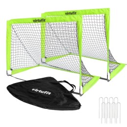 VIRTUFIT ZESTAW SKŁADANYCH BRAMEK DO PIŁKI NOŻNEJ - BRAMKI DO PIŁKI NOŻNEJ - 120 X 90 CM N/A