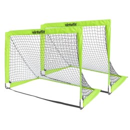 VIRTUFIT ZESTAW SKŁADANYCH BRAMEK DO PIŁKI NOŻNEJ - BRAMKI DO PIŁKI NOŻNEJ - 120 X 90 CM N/A