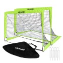 VIRTUFIT ZESTAW SKŁADANYCH BRAMEK DO PIŁKI NOŻNEJ - BRAMKI DO PIŁKI NOŻNEJ - 120 X 90 CM N/A