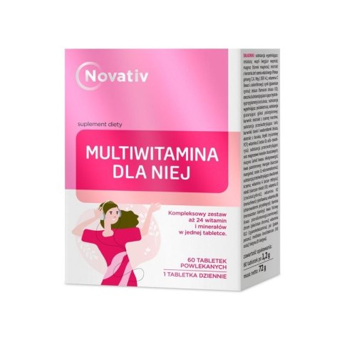 Novativ Multiwitamina dla Niej, 60 tabletek powlekanych N/A Novativ Multiwitamina dla Niej, 60 tabletek powlekanych N/A