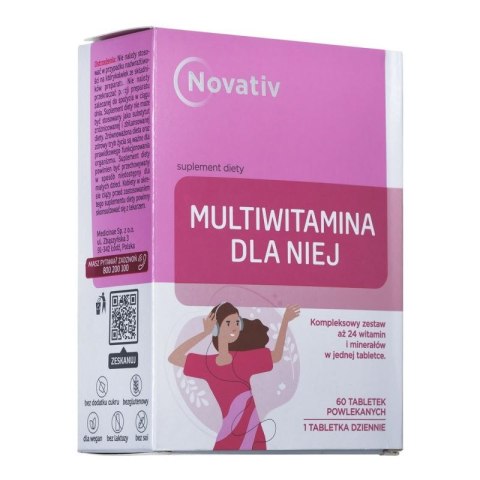 Novativ Multiwitamina dla Niej, 60 tabletek powlekanych N/A Novativ Multiwitamina dla Niej, 60 tabletek powlekanych N/A