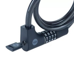 Linka rowerowa stalowa z zamkiem szyfrowym i kluczem 12x1000mm Yale Essential Security Combination & Key Cable Lock N/A