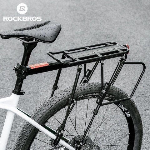 Bagażnik rowerowy Rockbros 33210004001 z półką - czarny N/A Bagażnik rowerowy Rockbros 33210004001 z półką - czarny N/A