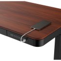 Bieżnia Urevo U1 Smart Walkingpad + Biurko regulowane elektrycznie TUCKANO czarny/orzech N/A