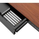Bieżnia Urevo U1 Smart Walkingpad + Biurko regulowane elektrycznie TUCKANO czarny/orzech N/A