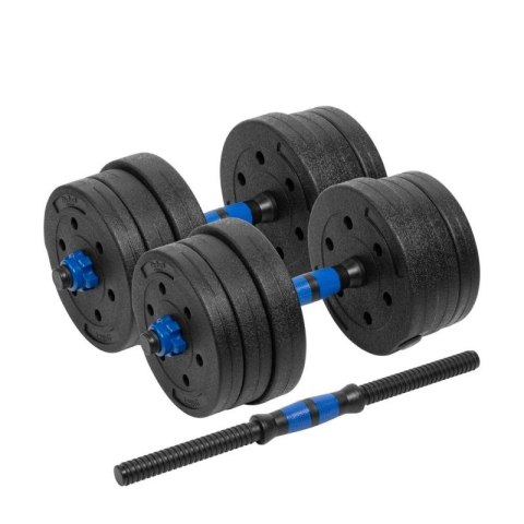 Hantle bitumiczne regulowane z łącznikiem 2x10kg REBEL ACTIVE N/A Hantle bitumiczne regulowane z łącznikiem 2x10kg REBEL ACTIVE N/A