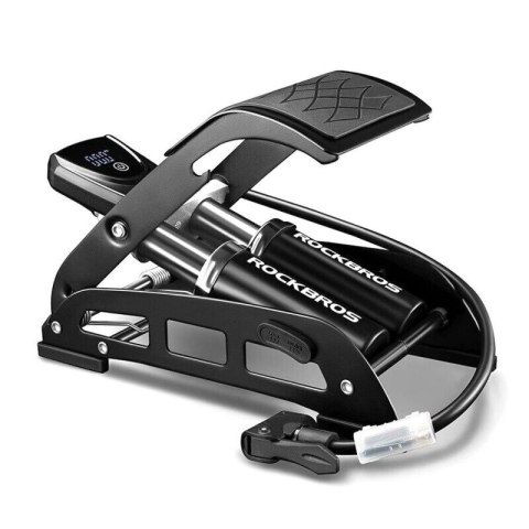 Pompka nożna Rockbros 42430001001 z wyświetlaczem - czarna N/A Pompka nożna Rockbros 42430001001 z wyświetlaczem - czarna N/A