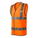 Kamizelka odblaskowa unisex HV Bright (fluorescencyjny pomarańczowy) M