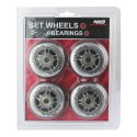 PU 70x24 82A PRZEZROCZYSTE (4 szt.) + ABEC-7 (8 szt.) ZESTAW NILS EXTREME N/A