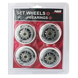 PU 72x24 82A BIAŁE (4 szt.) + ABEC-7 (8 szt.) ZESTAW NILS EXTREME N/A