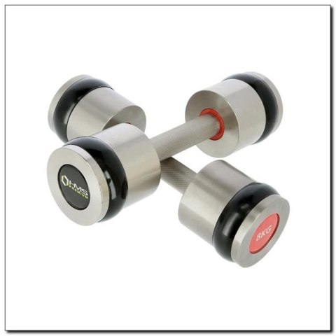 Hantle chromowane 2x8 kg silikonowe elementy HMS Premium HH08 N/A Hantle chromowane 2x8 kg silikonowe elementy HMS Premium HH08 N/A