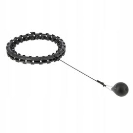 Hula Hop HMS HHW01 z obciążnikiem i wypustkami czarny + pas BR163 czerwony w zestawie N/A