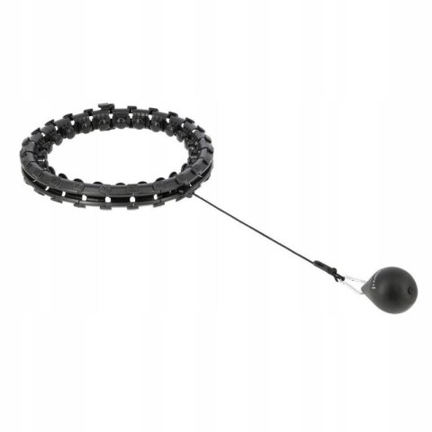 Hula Hop HMS HHW01 z obciążnikiem i wypustkami czarny + pas BR163 czerwony w zestawie N/A Hula Hop HMS HHW01 z obciążnikiem i wypustkami czarny + pas BR163 czerwony w zestawie N/A