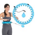 Hula hop HMS HHW01 z wypustkami i obciążnikiem niebieski N/A