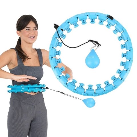 Hula hop HMS HHW01 z wypustkami i obciążnikiem niebieski N/A Hula hop HMS HHW01 z wypustkami i obciążnikiem niebieski N/A
