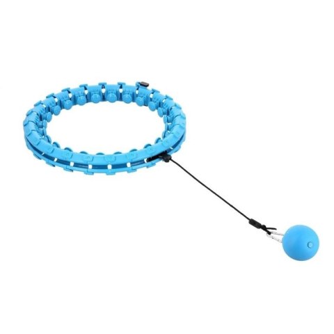Hula hop HMS HHW01 z wypustkami i obciążnikiem niebieski N/A Hula hop HMS HHW01 z wypustkami i obciążnikiem niebieski N/A