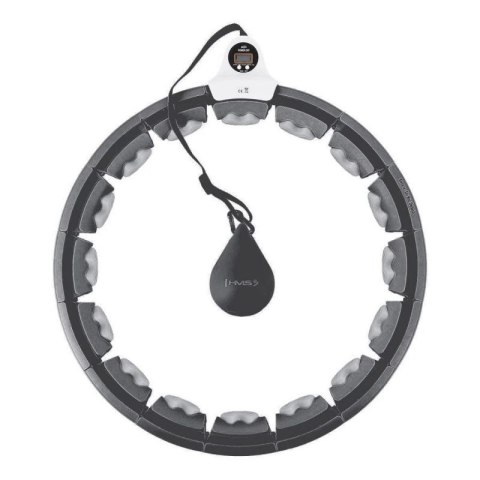 Hula hop HMS HHW06 z wypustkami, obciążnikiem i licznikiem czarny N/A Hula hop HMS HHW06 z wypustkami, obciążnikiem i licznikiem czarny N/A