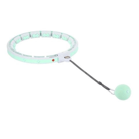 Hula hop HMS HHW06 z wypustkami, obciążnikiem i licznikiem zielony N/A Hula hop HMS HHW06 z wypustkami, obciążnikiem i licznikiem zielony N/A