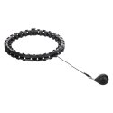 Hula hop plus size HMS HHW12 z wypustkami i obciążnikiem czarny N/A