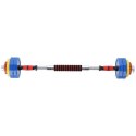 Kolorowe sztangielki z funkcją sztangi w walizce HMS SKC20 2 x 10 kg N/A