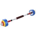 Kolorowe sztangielki z funkcją sztangi w walizce HMS SKC20 2 x 10 kg N/A