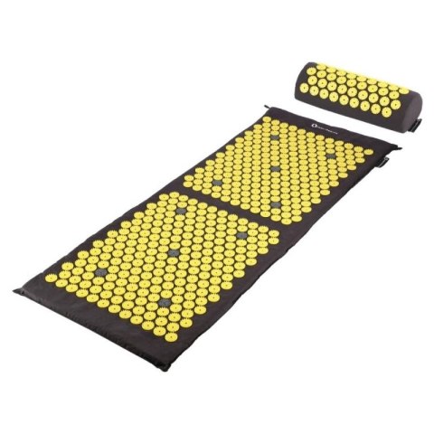 Mata do akupresury HMS AKM04 Premium czarna zestaw z poduszką N/A Mata do akupresury HMS AKM04 Premium czarna zestaw z poduszką N/A
