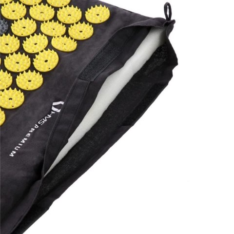 Mata do akupresury HMS AKM04 Premium czarna zestaw z poduszką N/A Mata do akupresury HMS AKM04 Premium czarna zestaw z poduszką N/A