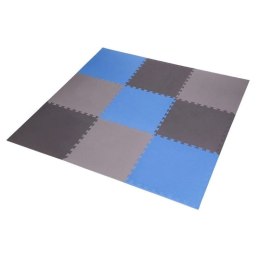 Mata puzzle Multipack One Fitness MP10 niebiesko-szare 9 elementów 10 mm N/A