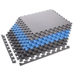 Mata puzzle Multipack One Fitness MP10 niebiesko-szare 9 elementów 10 mm N/A