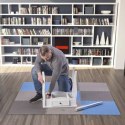 Mata puzzle Multipack One Fitness MP10 niebiesko-szare 9 elementów 10 mm N/A