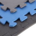 Mata puzzle Multipack One Fitness MP10 niebiesko-szare 9 elementów 10 mm N/A